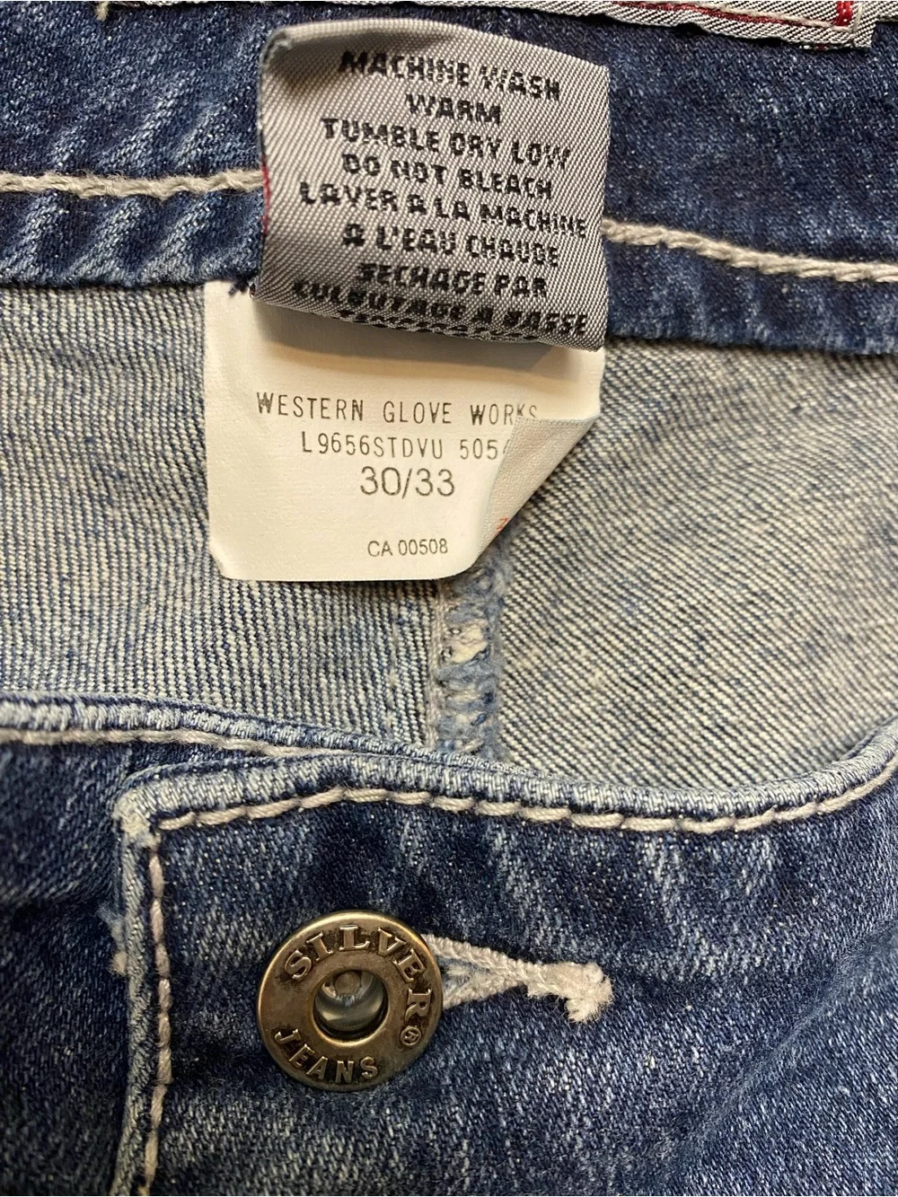 Silver Jeans Medium Wash Flare Jeans Low-Rise 30/33